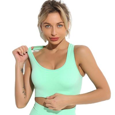 China 2022 Breathable High Quality Fitness Yoga Wear Summer Gym Nylon Workout Sports Bra For Women Sports Sexy Active Bra for sale