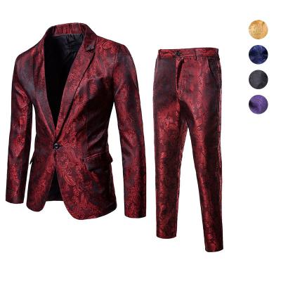 China Anti-wrinkle New Arrivals 2022 Hot Sale Solid Color Italian Suits Wedding Club Suit Man Party Suits Custom Made Mens Suits for sale