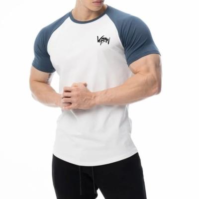 China Wholesale Short Sleeve Patchwork Crew Neck T-shirts Anti-wrinkle 2022 Summer Casual Shirts For Men High Quality T-shirt for sale