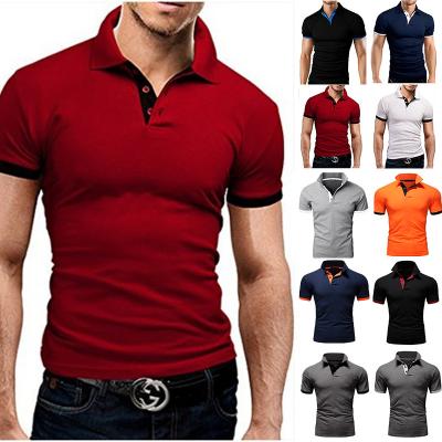 China 2022 Summer Men's Polo Shirt Custom Golf Shirt Wholesale QUICK DRY Hot Selling Short Sleeve Men's Button Polo Shirt Lapel Short for sale