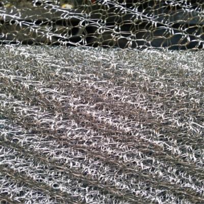 China Knitted Wire Mesh Supply 60cm Width Flat Stainless Steel Wire Knitted Mesh Fabric for sale