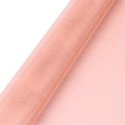 China Twill Weave Factory Price Micron Copper Wire Mesh Faraday Cage Shielding Pure Single Wire Mesh Copper for sale