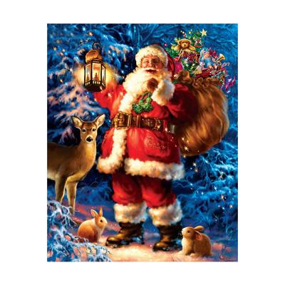 China Modern Diy Santa Painting Full Drill 5D Resin Diamond Painting Christmas Decoration for sale