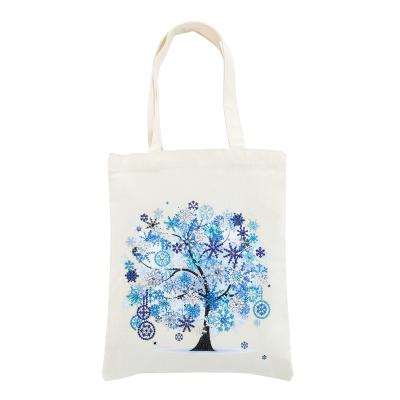 China Modern Canvas Tote Bag Bulk Large Reusable Diamond Painting Women Tote Bag Shopping Bag for sale