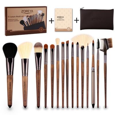 China Angular Blush Logo Makeup Brush 6pcs Custom Synthetic Hair Makeup Set Brush Wholesale for sale