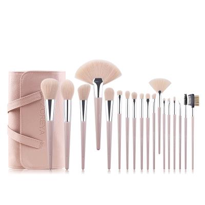 China Angular Blush High Quality 18pcs Makeup Brush Set Bag Brush Cosmetic Sets For Women Daily Makeup for sale