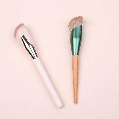 China Angular Blush Professional Simple Synthetic Heteromorphic Cosmetic Brush Makeup Brush Custom Logo for sale