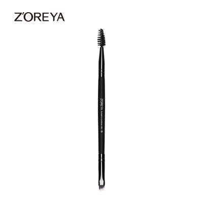 China Angular Blush ZOREYA Professional Double-end 1pcs Classic Black Single Brushes Make Up for sale