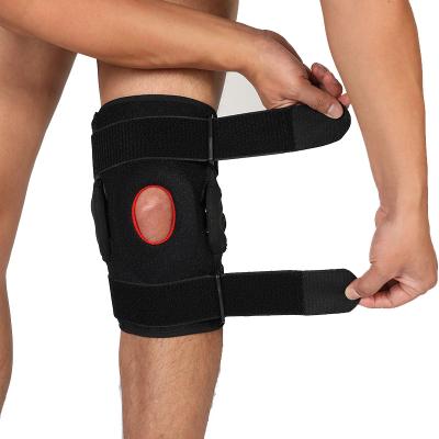 China Universal Custom Logo Outdoor Exercise Leg Wraps Pad Power Lift Knee Brace for sale