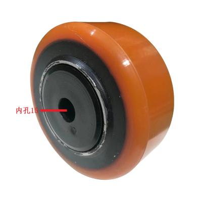 China Hotels Linde Forklift Wheel T20T30 Balancing Support Wheel 100*40/45-55 Linde Auxiliary Extra Wheel for sale