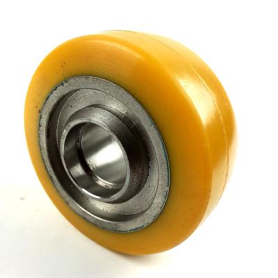 China Hotels 140*54 Forklift Wheels Jungheinrich ERC214ERE20EJC Linde Electric Auxiliary Wheel Balance Wheel for sale