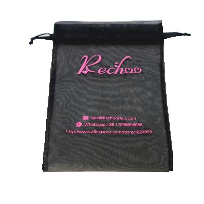 China Recyclable Customized Pure Hair Organza Packaging Bag for sale