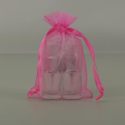 China Custom Logo Recyclable Custom Logo Organza Bags Gift Pouch Silk Drawstring Bags for sale