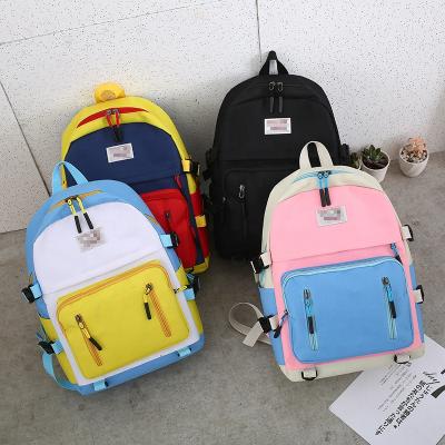 China Fashion Travel Canvas Waterproof Bag For Student Backpacks School Bags For Teenagers for sale