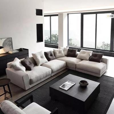 China Other Modern Furniture Living Room Sofas Sectional Designs Gray L Form Sofa Velvet Corner Couch Sets for sale