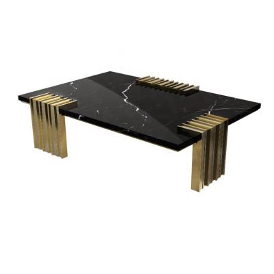 China Modern minimalist modern side luxury rectangular marble coffee table villa living room tea table table for sale