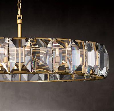 China American Style Luxurious Chandelier Round Crystal Lighting Harlow Chandelier 60