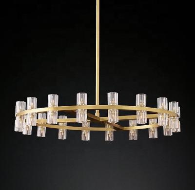 China Arcachon Round Lighting American Style Living Room Chandelier Luxury Crystal Pendant Chandelier 36