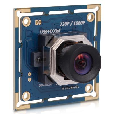 China cost effective 100degree auto focus camera module ELP 1080P HD USB2.0 industrial auto focus USB camera module without deformation lens ELP-USBFHD03AF-A100 for sale