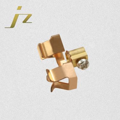 China JinZhi JZ Part Manufacturer Electrical Plug Conductive Metal Cooper Spring Brass Stamping Brass Stamping for sale