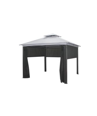 China Stylish 10' x 10' Outdoor Steel Garden Canopy with 3 Removable Window Side Walls for sale