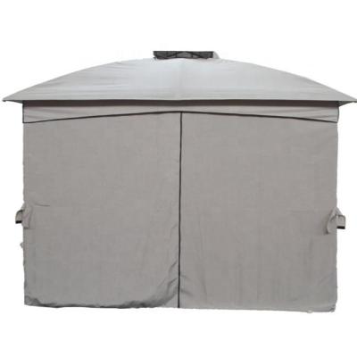 China Household Living 11' x 11' Steel Fabric Around Outdoor Patio Dome Gazebo Shelter With Curtains for sale