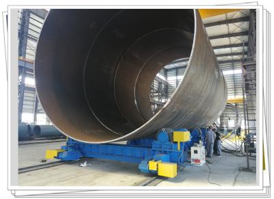 China Rollo de torneado de soldadura de Monopile de la columna del rotor 600t del tubo convencional de acero de la rueda que viaja en venta