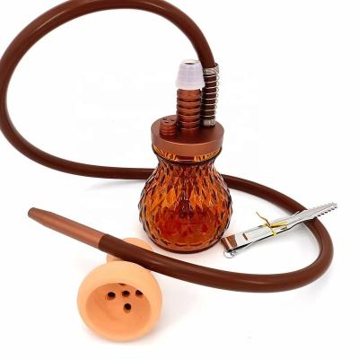 China Portable Tobacco Pipe Travel Hookah Set Hookah Stainless Steel Hookah Set Shisha Fancy Flavor For Wholesale for sale