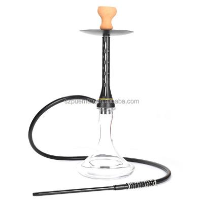 China Glass Hookah Large Tobacco Pipe New Arrival Russian Aluminum Smoking Narguile Come With Full Set Hookah Accessories for sale