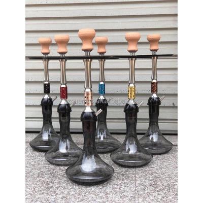 China Big Come Tobacco Pipe Aluminum Russian Hookah With Full Set Shisha Accessories China Hookah Factory Supply for sale