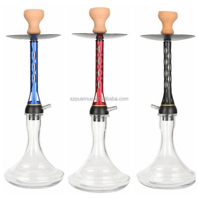 China Tobacco Pipe New Arrival Russian Aluminum Hookah Hookah Big Come With Full Set Accessories for sale