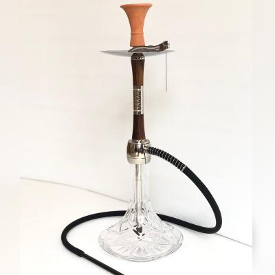 China High Quality Wood Hookah Shisha Hookah Stainless Steel Tobacco Pipe Shisha Hookah Customized German Hookah Set for sale