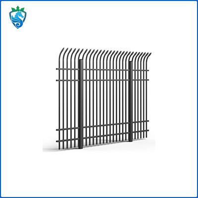 China Black Aluminum Rail Fence Commercial Industrial Aluminium Profiles for sale