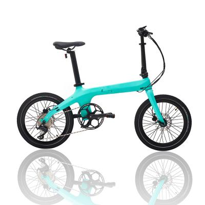 China 2021 carbon fiber 20 inch folding electric bike 20 inch ebike carbon road bike portable carbon bicycle for sale