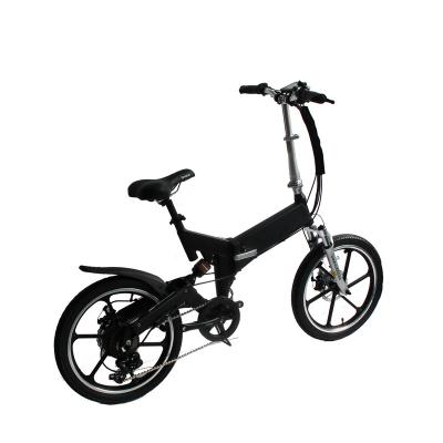 China Aluminum Alloy Li-ion Battery Hub Rear Motor Hidden Integral Wheel Folding City Electric Bike For Women for sale