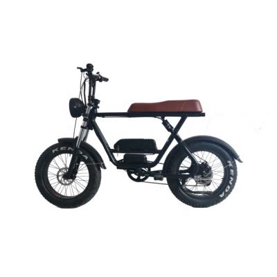 China Full Suspension 20inch Fat Tire Electric Bike Retro Adult Electric Bike Caferacer Ebike for sale