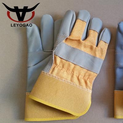 China Durable Cheap Anti Cut Fishing Work Furniture Protective Leather Gloves For Barbecue for sale