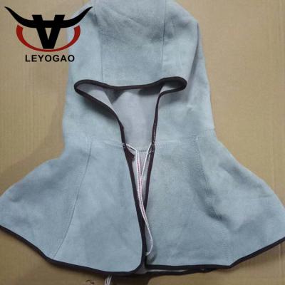 China China factory sale safety cowhide durable protective splitleather welding hood for sale