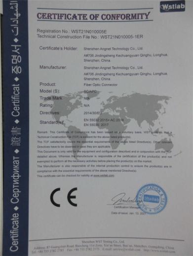 CE - Shenzhen Angnet Technology Co., Ltd.