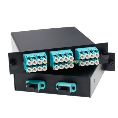 China (Data Center) LGX Module MPO in LC Cassette 12 24 Fiber MPO/MTP Cassettes for MPO Patch Panel for sale