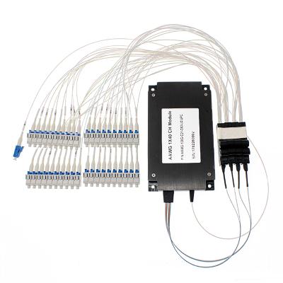 China A.W.G. Modulus 40 Channel AAWG Flat Surface 40-CH 100GHz DWDM Mux/Demux or athermal Gaussian for sale