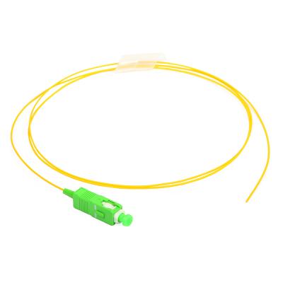 China (Data Center) 0.9mm SC APC Singlemode Fiber Pigtail SC/APC Fiber Optic Pigtail for sale