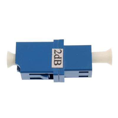 China Female (Data Center) To Female Fiber Optic Attenuator LC/UPC Fixed Clamp Attenuator for sale