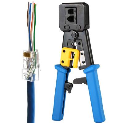 China Amazon RJ45 EZ Crimper Crimp Pass Through RJ45 Crimper Tool Cat5e Cat6 EZ for sale