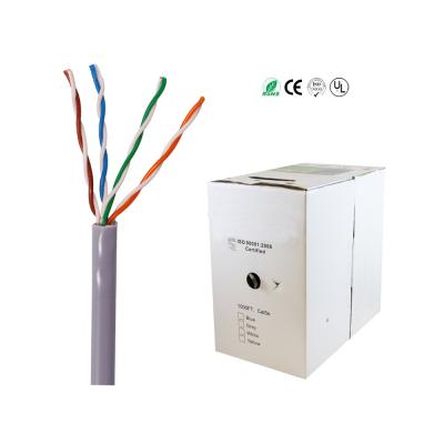 China CU/CCA/CCS Pullbox 1000ft/CCA UTP Cat5e Bulk Cable Copper Bare Ethernet Cable for sale