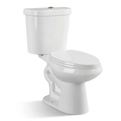 China Best Wholesale Price P-trap Dual Tank Hidden Flush 3/6L WC Two Piece Toilet for sale