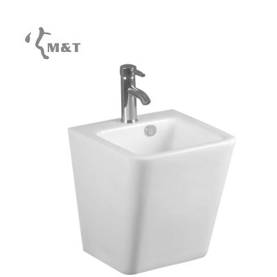 China Wall Mounted Basin Hotel White Basin Hotel Vanity Basin Wall Basin Sink Ceramic WC Sink for sale