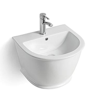 China New 2022 Modern Ceramic Wall Hung Basin for sale