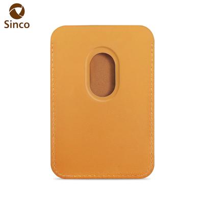 China Back High Quality Designer Magnetic Card Holder Cover PU Leather Card Bag For iPhone 11 12 13 for sale