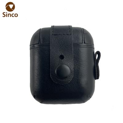 China For airpods new arrivals earphone accessories genuine leather earphone case for airpods for sale